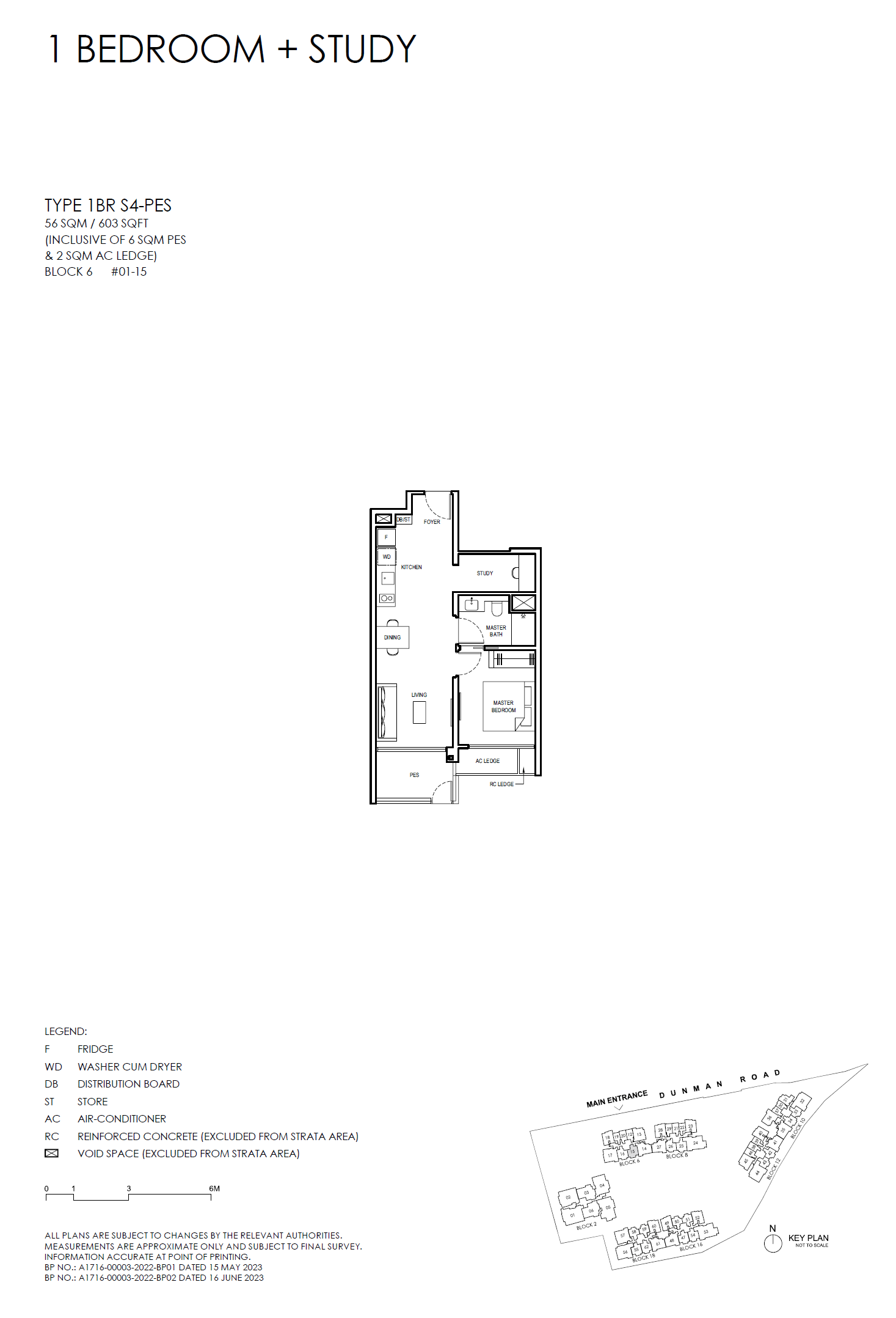 1BR S4-PES floor plan